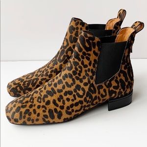 NWOT  Franco Sarto Heather Leopard Chelsea Boot